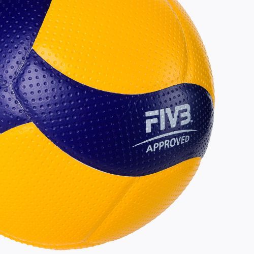 Mikasa Volleyball galben și albastru V300W