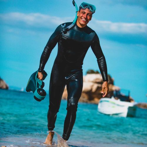 Costum complet pentru bărbați Jobe Yukon Fullsuit Backzip Backzip Foam 4/3mm negru 303522004-2XL