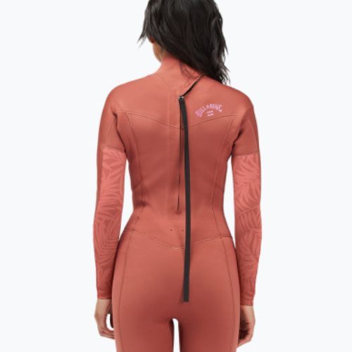 Costumul de neopren pentru femei Billabong 3/2 Synergy BZ L/SL red clay