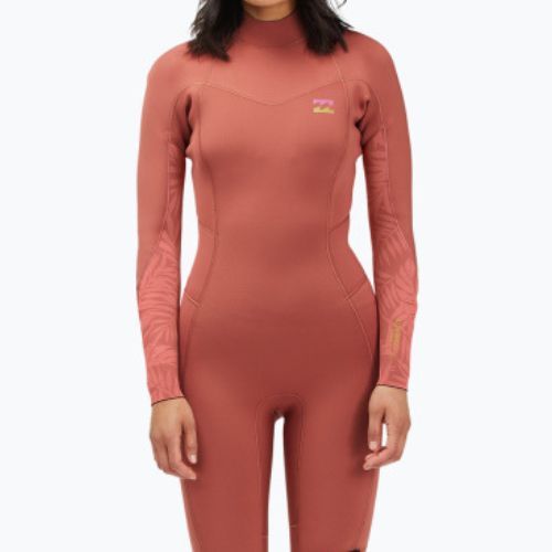 Costumul de neopren pentru femei Billabong 3/2 Synergy BZ L/SL red clay