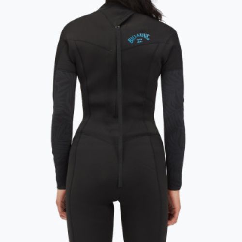 Costumul de neopren pentru femei Billabong 4/3 Synergy BZ Full black palms