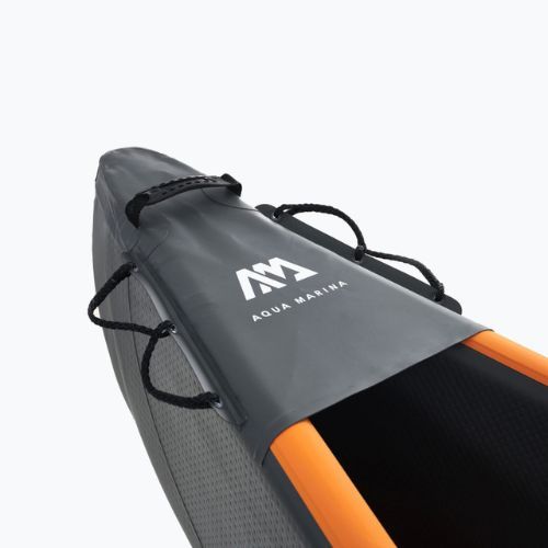 Caiac gonflabil de înaltă presiune 1 persoană 12'4 'AquaMarina Tomahawk gri Air-K 375