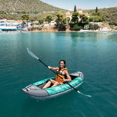 Caiac gonflabil 1-persoană 9'4″ AquaMarina Recreational Kayak verde Laxo-285