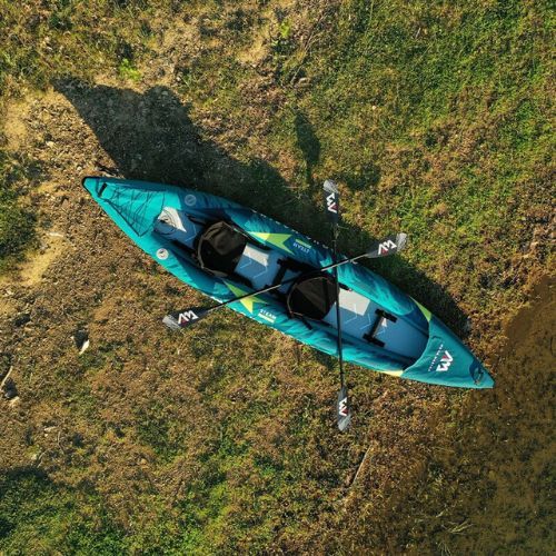 Caiac gonflabil 2 persoane 13'6″ AquaMarina Versatile/ Whitewater Kayak albastru Steam-412