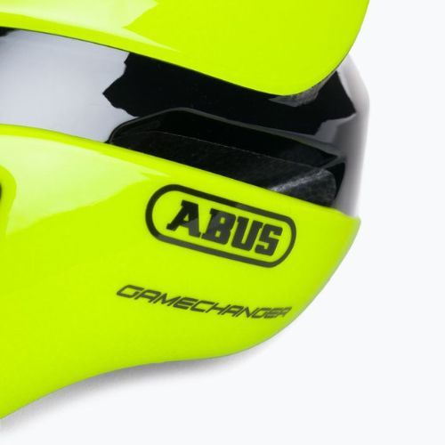 Cască de bicicletă ABUS GameChanger galben neon 77811