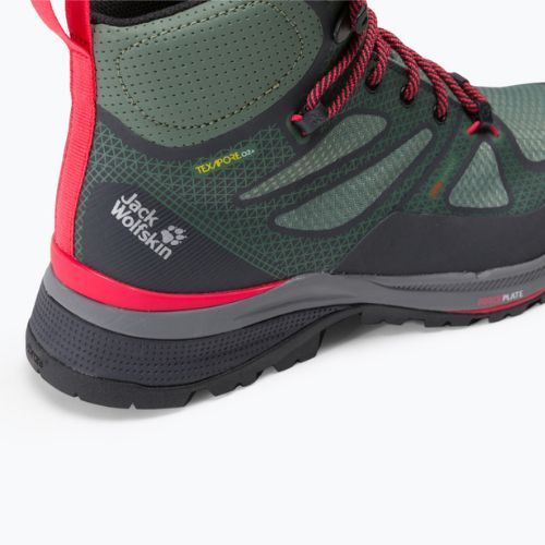 Cizme de trekking pentru femei Jack Wolfskin Force Striker Texapore Mid verde 4038871_4175