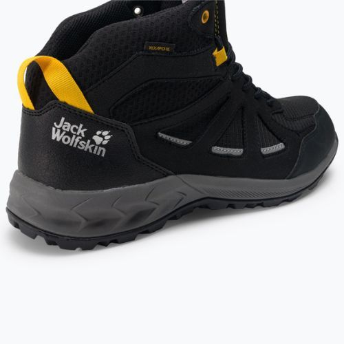Jack Wolfskin cizme de trekking pentru bărbați Woodland 2 Texapore Mid negru 4051261_6055