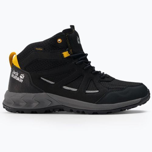 Jack Wolfskin cizme de trekking pentru bărbați Woodland 2 Texapore Mid negru 4051261_6055