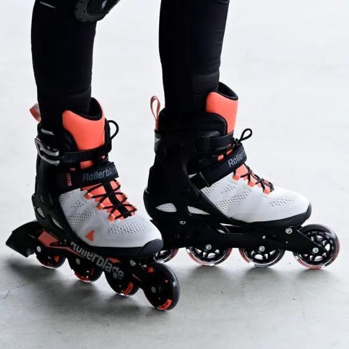 Rollerblade Macroblade 80 patine pentru femei gri-portocaliu 07100700 R50