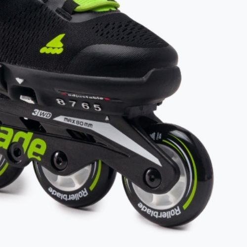 Rollerblade Microblade patine pentru copii negru/verde 07221900 T83