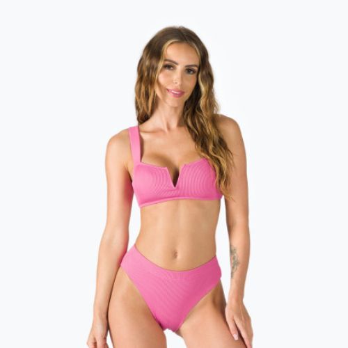 Costum de baie top ROXY Love The Coco V 2021 pink guava