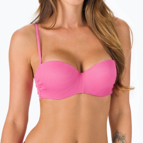 Costum de baie top ROXY Love The Beach Vibe 2021 pink guava