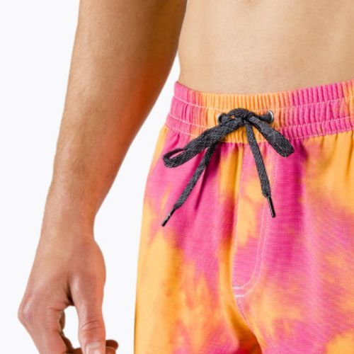 Pantaloni scurți de baie pentru bărbați Quiksilver Acid Wash 17' roz-portocaliu EQYJV03877-MJY6