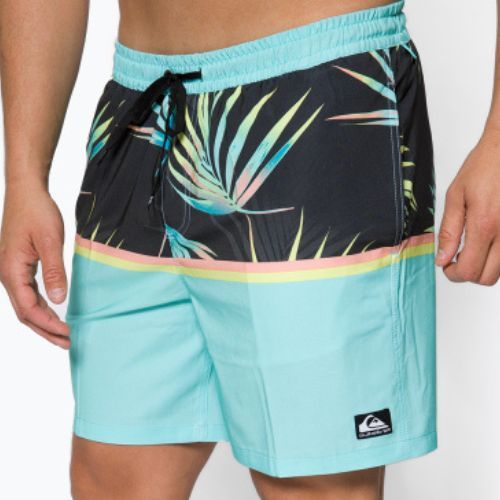 Pantaloni scurți de înot pentru bărbați Quiksilver Ocean Division 17' albastru deschis EQYJVV03891-BGD6
