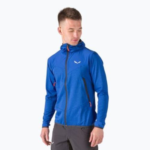 Hanorac bărbătesc Salewa Agner Hybrid PL/DST FZ Hoody blu 00-0000027371