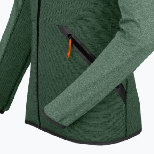 Hanorac bărbătesc Salewa Puez Melange PL FZ Pulover cu glugă verde 00-0000027386