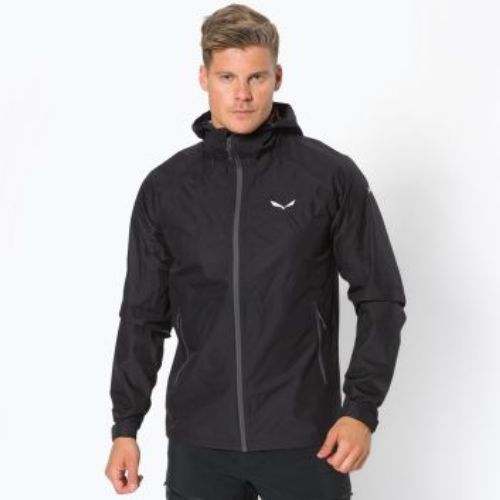 Jachetă de ploaie pentru bărbați Salewa Puez Aqua 3 PTX negru 00-0000024545