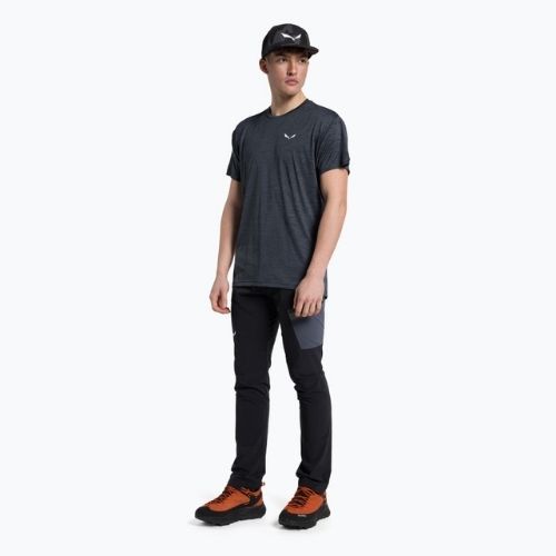 Cămașă de trekking pentru bărbați Salewa Puez Melange Dry negru 00-0000026537