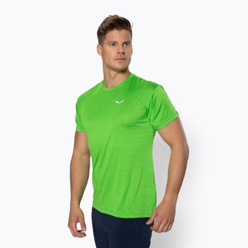 Cămașă de trekking pentru bărbați Salewa Puez Melange Dry Pale frog melange 00-0000026537