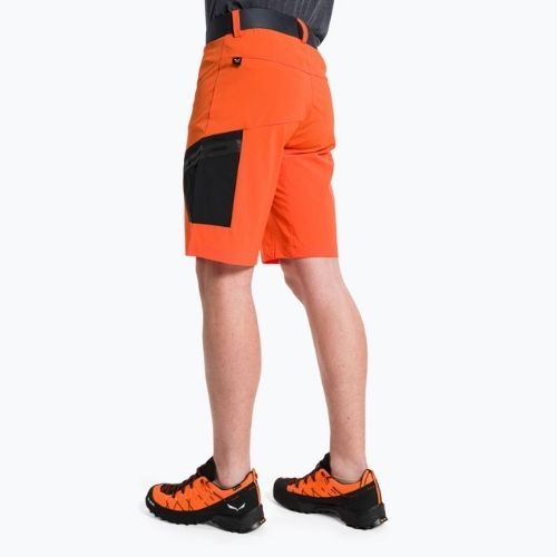 Pantaloni scurți de drumeție pentru bărbați SALEWA Pedroc Cargo 2 4151 portocaliu 26934