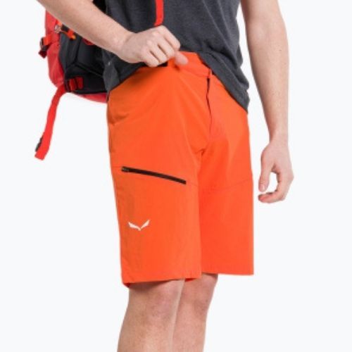 Pantaloni scurți de drumeție pentru bărbați SALEWA Pedroc Cargo 2 4151 portocaliu 26934