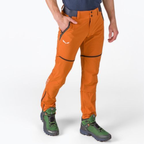 Pantaloni bărbătești softshell Salewa Pedroc DST portocaliu 00-0000026957