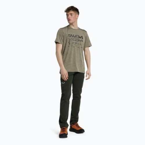 Cămașă de trekking pentru bărbați Salewa Puez Hybrid 2 Dry maro 00-0000027397