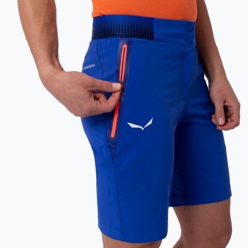 Pantaloni scurți de drumeție pentru femei Salewa Pedroc Cargo 3 albastru 00-0000027728
