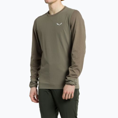 Cămașă de trekking pentru bărbați Salewa Lavaredo Hemp Print maro 00-0000028062