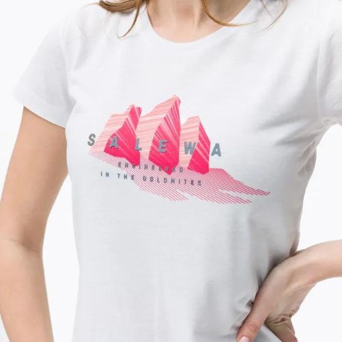 Salewa Lines Graphic Dry tricou de trekking pentru femei alb 00-0000028064