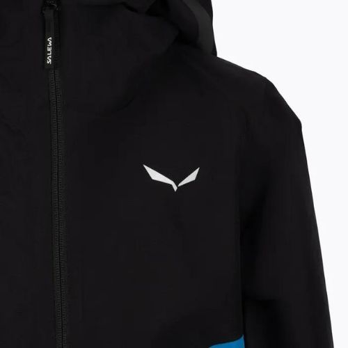 Salewa Aqua PTX jachetă de ploaie pentru copii negru-albastru 00-0000028120