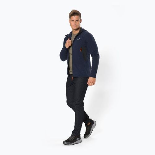 Hanorac de trekking pentru bărbați Salewa Lavaredo Hemp Hooded albastru marin 00-0000028237