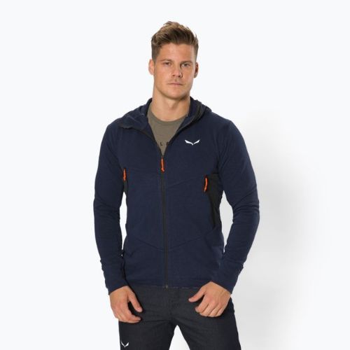 Hanorac de trekking pentru bărbați Salewa Lavaredo Hemp Hooded albastru marin 00-0000028237