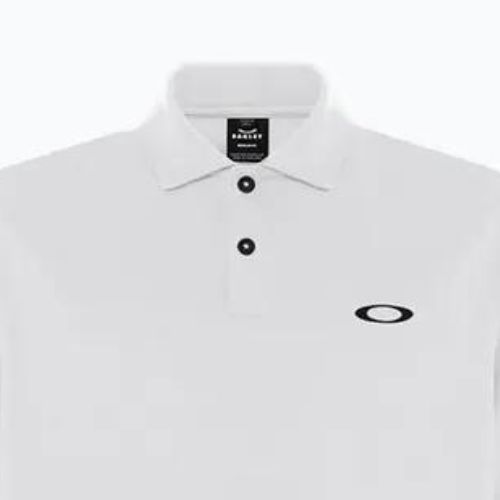 Tricou polo Oakley Icon TN Protect RC alb pentru bărbați FOA401918