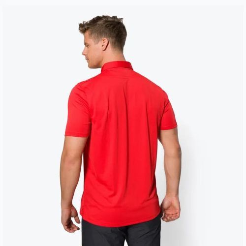 Tricou polo pentru bărbați Oakley Icon TN Protect RC roșu FOA401918