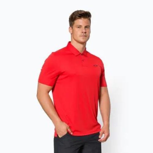 Tricou polo pentru bărbați Oakley Icon TN Protect RC roșu FOA401918