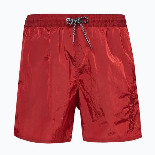 Pantaloni scurți de înot Oakley All Day B1B 16' pentru bărbați, roșu FOA403014