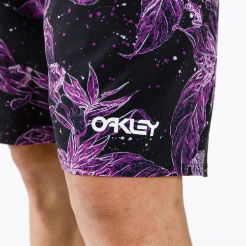 Pantaloni scurți de baie Oakley Retro Split 21 pentru bărbați, mov FOA403024