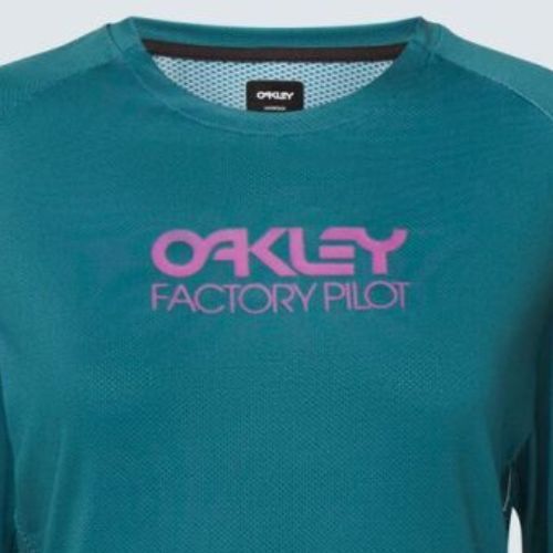 Oakley WMNS Factory Pilot LS tricou de ciclism pentru femei verde FOA500224