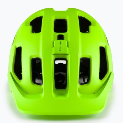 Cască de bicicletă POC Axion fluorescent yellow/green matt