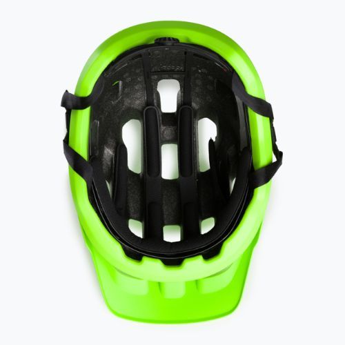 Cască de bicicletă POC Axion fluorescent yellow/green matt