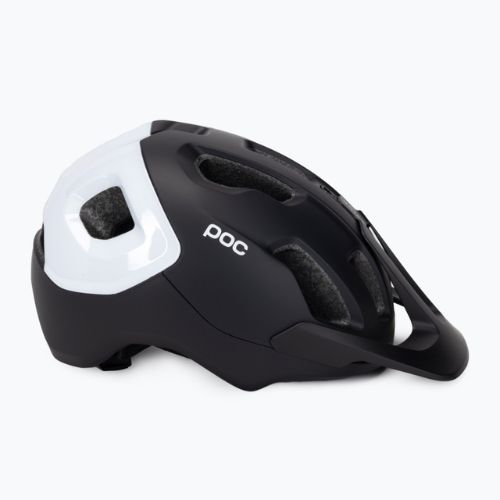 Cască de bicicletă POC Axion Race MIPS uranium black matt/hydrogen white