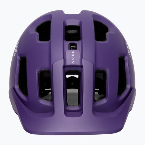 Cască de bicicletă POC Axion Race MIPS sapphire purple/uranium black metallic/matt