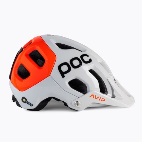 Cască de bicicletă POC Tectal Race MIPS NFC hydrogen white/fluorescent orange avip