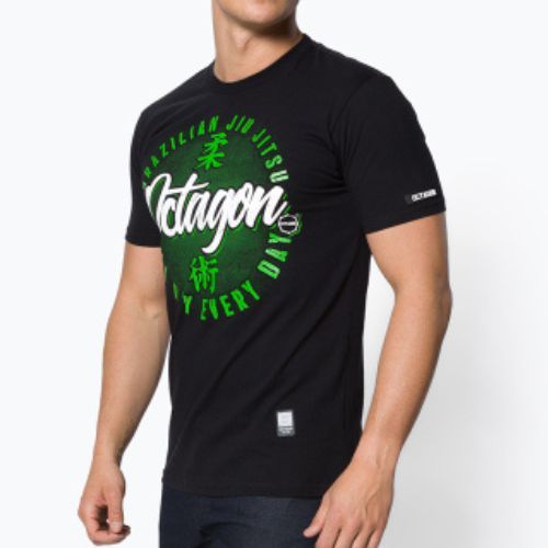 Bărbați Octagon Brazilian Jiu Jitsu t-shirt negru
