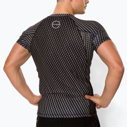 Octagon Enspace Rashguard pentru bărbați cu mânecă scurtă gri