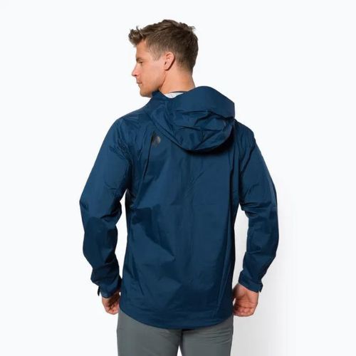 Jachetă de ploaie cu membrană Black Diamond Stormline Stretch Blue APCDT04013SML1 pentru bărbați Black Diamond Stormline Stretch Blue