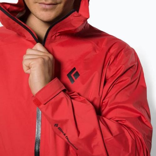 Black Diamond Stormline Stretch jachetă de ploaie cu membrană pentru bărbați, roșu APCDT06040SML1
