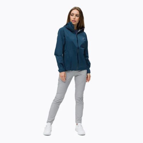 Jachetă de ploaie cu membrană elastică Black Diamond Stormline Stretch pentru femei Albastru marin APM6974014XSM1
