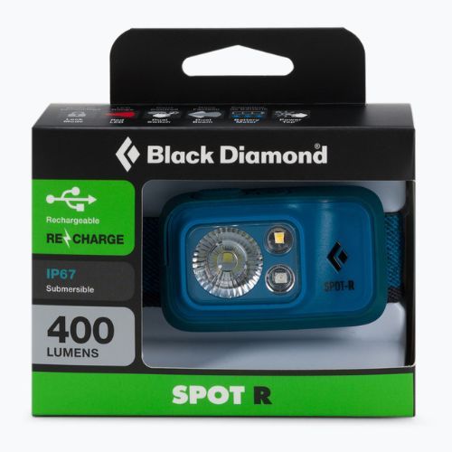 Black Diamond Spot 400-R lanternă cu cap albastru BD6206764004ALL1